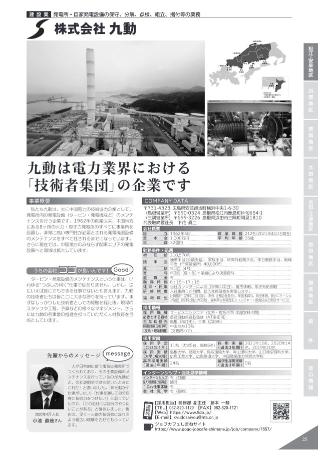企業ガイドブックしまね 2023卒版