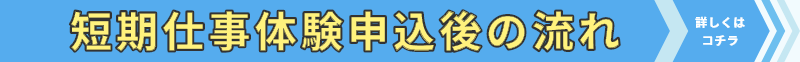 学生向け短期仕事体験申込後の流れ