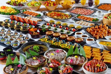 しまねの郷土小鉢や海鮮丼も楽しめる朝食バイキング