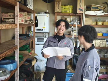 先輩と後輩　なんでも相談できる雰囲気です