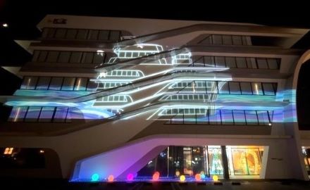 KSEビル　プロジェクションマッピング