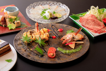 山陰の幸をふんだんに使った自慢の料理です。