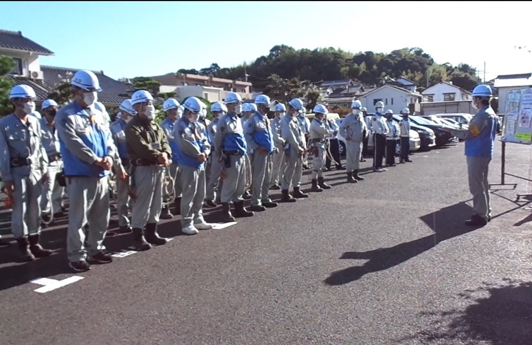 安全朝礼を行っています。