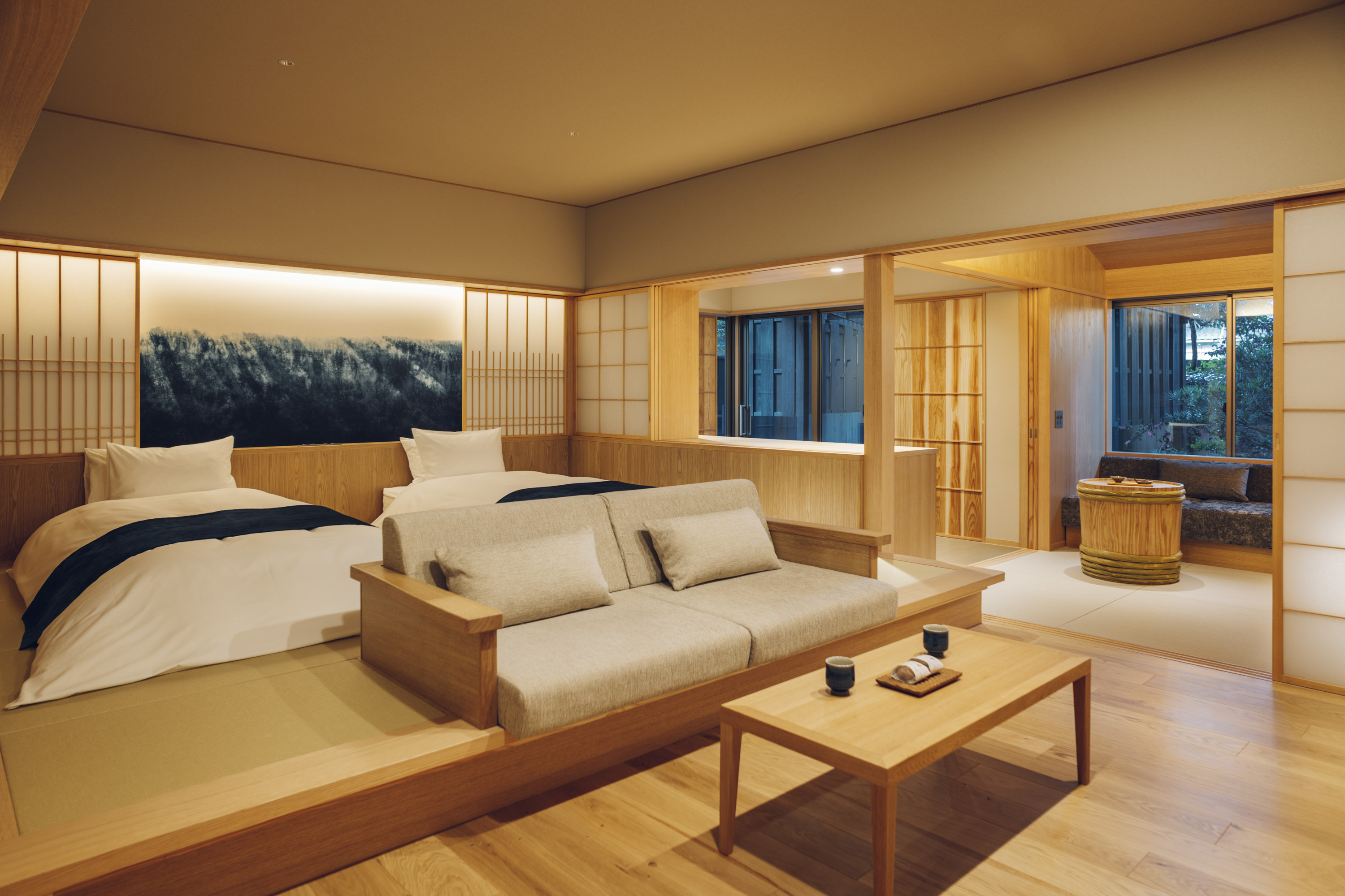 全客室にある露天風呂で、美肌の湯を存分にご堪能