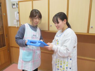 先輩保育士が優しくサポート