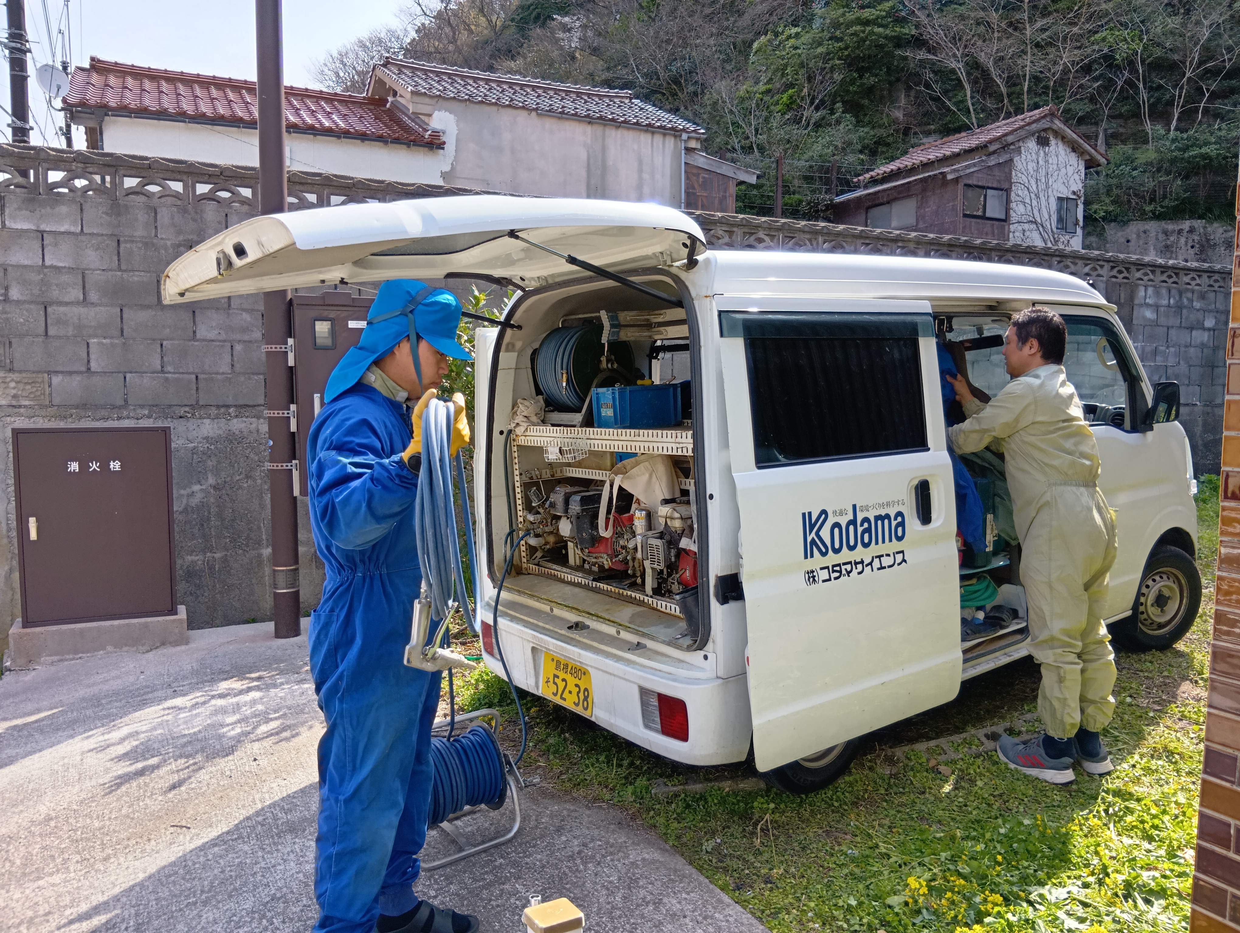 専用の工事車両