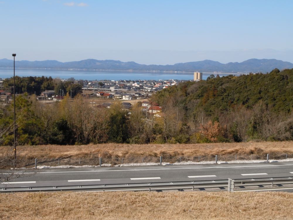 サービスエリアからの景色