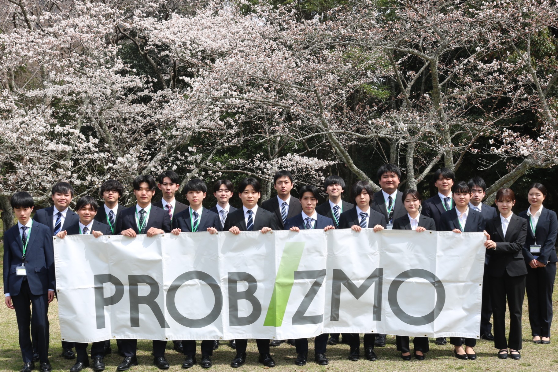 入社式での１枚です！