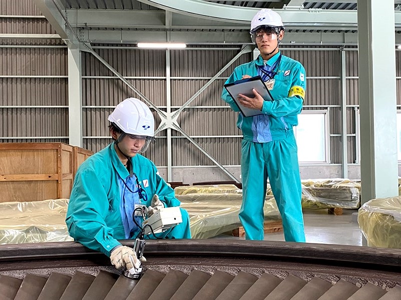 クリアランス対象物の放射能測定の様子