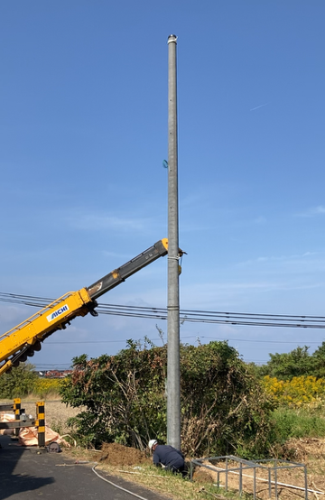 電柱の建込状況です。