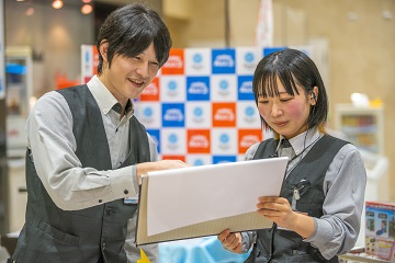 お客様が楽しめる空間づくりをみんなで提案していきま