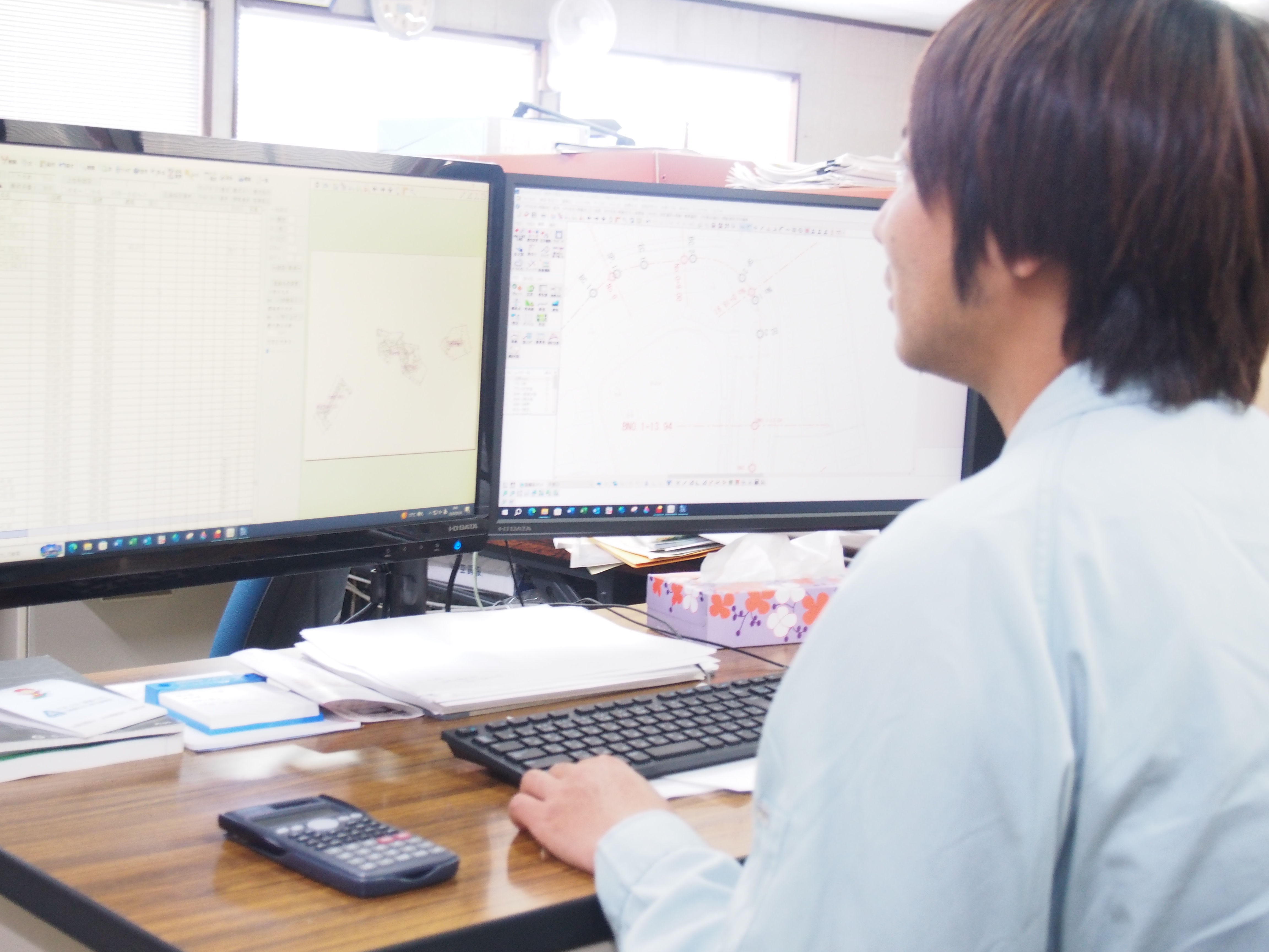 CADを使った内業風景