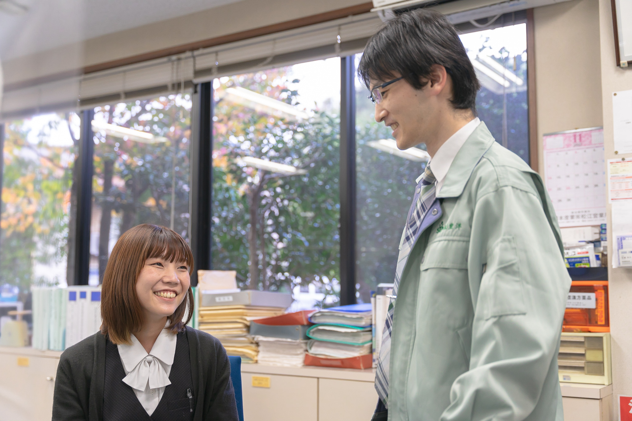 事務部門の仕事風景です