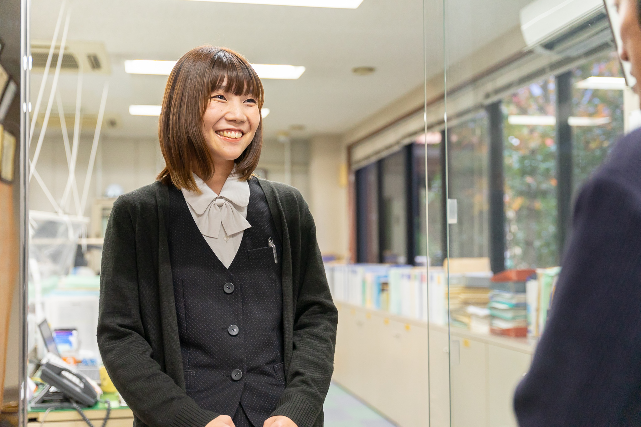 面接希望者の受付