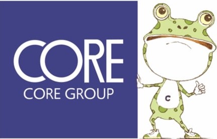 会社のマスコットキャラクターの「レコ君」です！