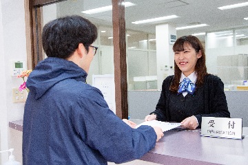 窓口対応の様子