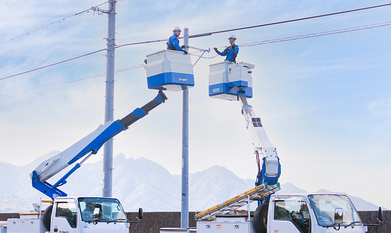 基幹線工事の様子です